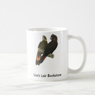 Glossy Black Cockatoo Pair Buchhandlung Promo Kaffeetasse