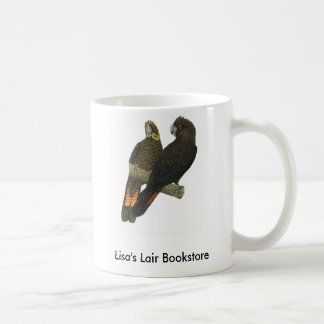 Glossy Black Cockatoo Pair Buchhandlung Promo Kaffeetasse