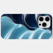 Glossy Blue Abstrakt iPhone Case (Rückseite (Horizontal))