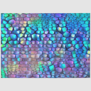 Glossy Blue Lila Wall Street Seidenpapier