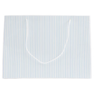 Glossy Blue Striping Pastell-Beutel Große Geschenktüte