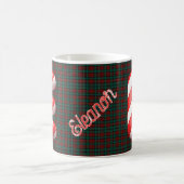 Glossy Candy Cane Striped Christmas Letter E Kaffeetasse (Mittel)
