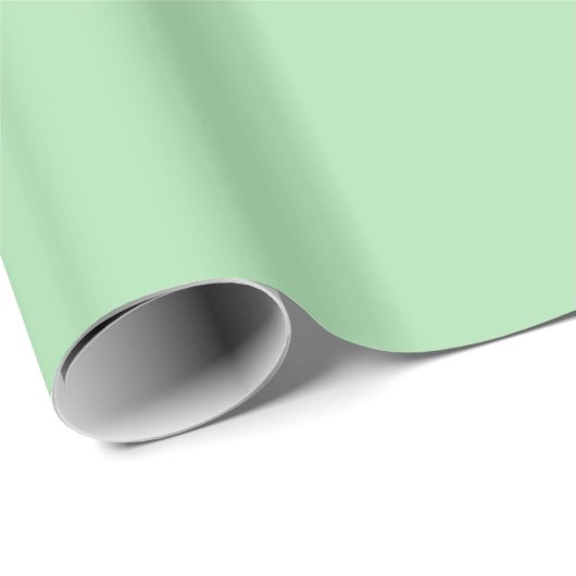 Glossy Celadon grünes Wrapping Paper Geschenkpapier (Rolleneckpunkt)