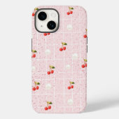 Glossy Cherries & Pearls - iPhone Case (Rückseite)