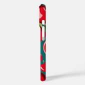 Glossy Cherry & Floral Pattern Case-Mate iPhone Hülle (Rückseite / Links)