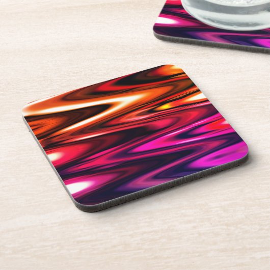 Glossy Color Waves Untersetzer (Linke Seite)