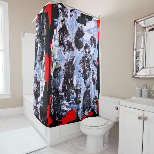 GLOSSY COSMO SHOWER CURTAIN! DUSCHVORHANG (Beispiel)