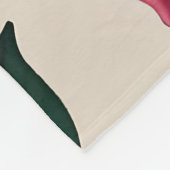 Glossy Crimson Roses With Dark Green Leaves Fleecedecke (Ecke)