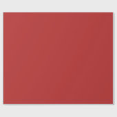 Glossy Earth Tone Firebrick Red Wrapping Paper Geschenkpapier (Flach)