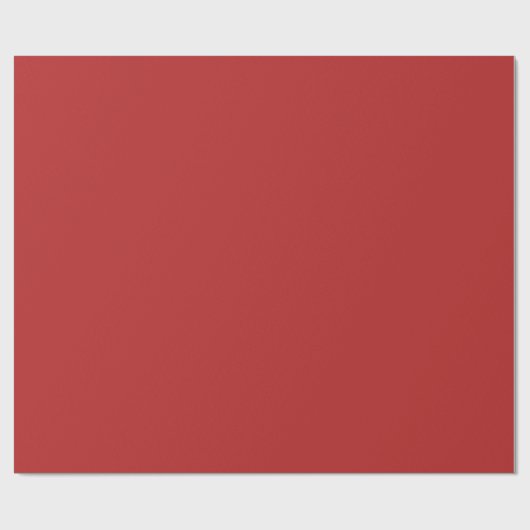 Glossy Earth Tone Firebrick Red Wrapping Paper Geschenkpapier (Flach)