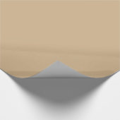 Glossy Earth Tone Tan Wrapping Paper Geschenkpapier (Ecke)