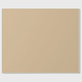 Glossy Earth Tone Tan Wrapping Paper Geschenkpapier (Flach)