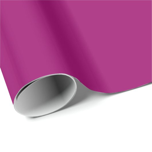 Glossy Eggplant Lila Wrapping Paper Geschenkpapier (Rolleneckpunkt)