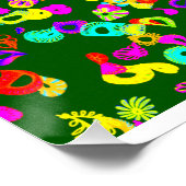 Glossy Floral Painting Poster (Ecke)