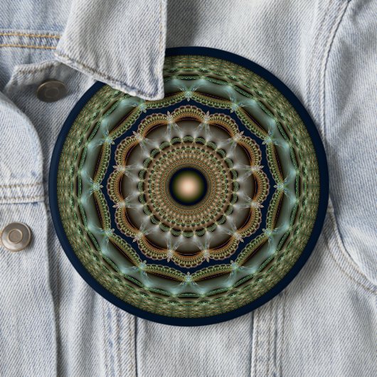 Glossy Fraktal rund um brillante Ornamente Button (Beispiel)