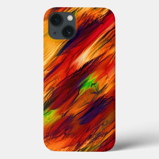 Glossy gefärbt von rot bis orange, ein wenig grün Case-Mate iPhone hülle (Rückseite)