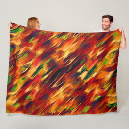 Glossy gefärbt von rot bis orange, ein wenig grün fleecedecke