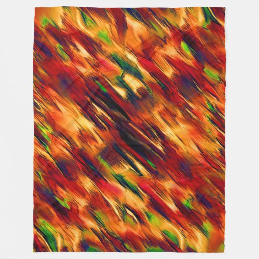 Glossy gefärbt von rot bis orange, ein wenig grün fleecedecke (Vorderseite)