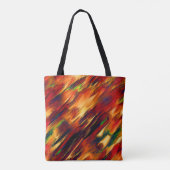 Glossy gefärbt von rot bis orange, ein wenig grün tasche (Rückseite)