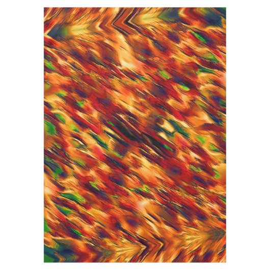 Glossy gefärbt von rot bis orange, ein wenig grün tischdecke (Vorderseite)