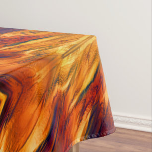 Glossy gefärbt von rot bis orange, ein wenig grün tischdecke