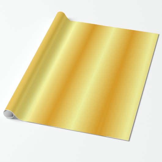 Glossy Gold Look Elegante moderne Vorlage Geschenkpapier (Ungerollt)