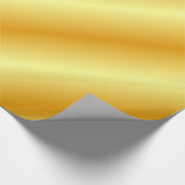 Glossy Gold Look Elegante Moderne Vorlage Golden Geschenkpapier (Ecke)