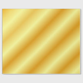 Glossy Gold Look Elegante Moderne Vorlage Golden Geschenkpapier (Flach)