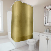 Glossy Gold Metal Textur Shiny Chic Glamour Duschvorhang (Beispiel)