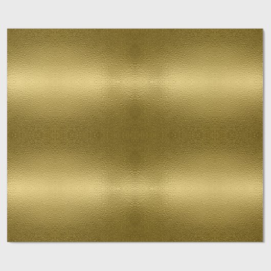 Glossy Gold Metal Texture Chic Shiny Glamour Geschenkpapier (Flach)