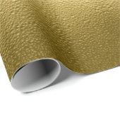 Glossy Gold Metal Texture Chic Shiny Glamour Geschenkpapier (Rolleneckpunkt)