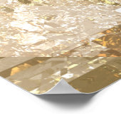 Glossy Golden Mosaik Brillianz Poster (Ecke)