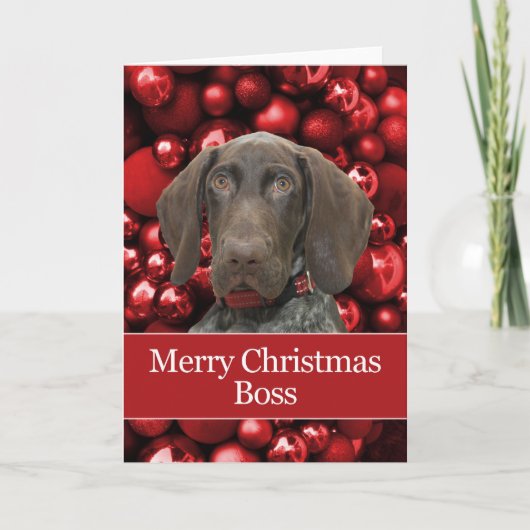 Glossy Grizzly Boss Frohe Weihnachten (Vorderseite)