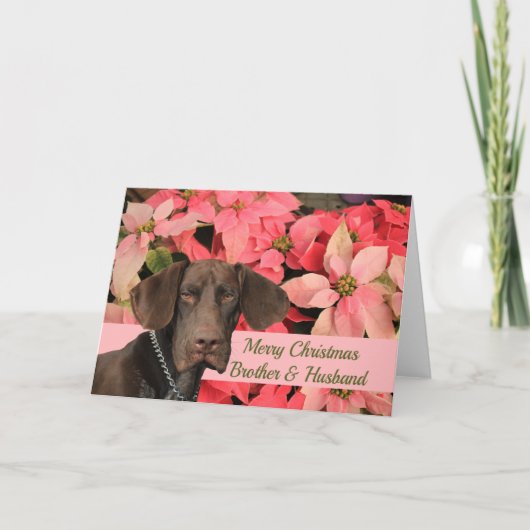 Glossy Grizzly Brother & Husband Frohe Weihnachten (Vorderseite)