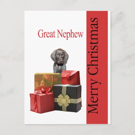 Glossy Grizzly Great Nephew Frohe Weihnachten (Vorderseite)