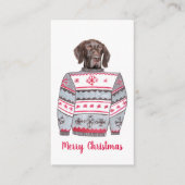 Glossy Grizzly Ugly Christmas Sweater Begleitkarte (Vorderseite)