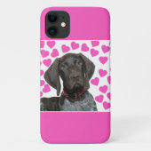 Glossy Grizzly Valentine's Puppy-Liebe Case-Mate iPhone Hülle (Rückseite)