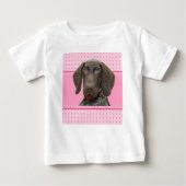 Glossy Grizzy Puppy Girl Baby T-shirt (Vorderseite)