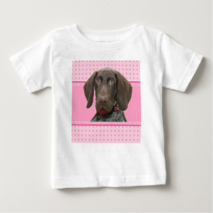 Glossy Grizzy Puppy Girl Baby T-shirt