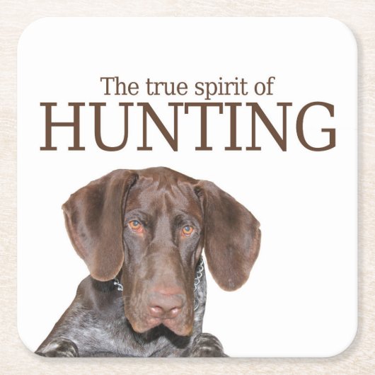 Glossy Grizzy wahrer Jagdgeist Rechteckiger Pappuntersetzer (Vorderseite)