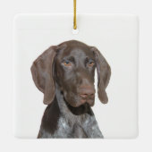 Glossy Grizzy Weihnachtsdekoration Keramikornament (Rückseite)