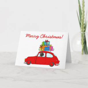 Glossy Grizzy Weihnachtskarte Feiertagskarte
