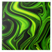 Glossy grüne Farbe in flüssigem Marmor Fliese (Vorderseite)