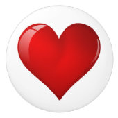 Glossy Heart Keramikknauf (Vorderseite)