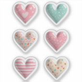 Glossy Herz Aufkleber (Vorderseite)