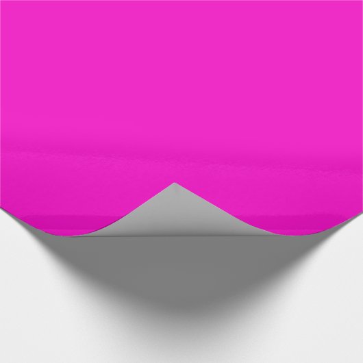 Glossy Hot Magenta Red Wrapping Paper Geschenkpapier (Ecke)