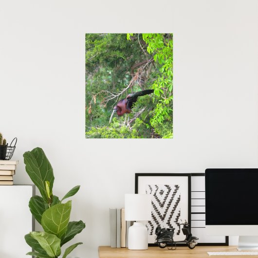 Glossy Ibis Bird Poster (Heimbüro)