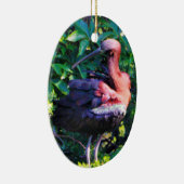 Glossy Ibis Keramik Ornament (Rechts)
