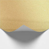 Glossy Imitate Gold Glitzer Elegante Modernes Cool Geschenkpapier (Ecke)