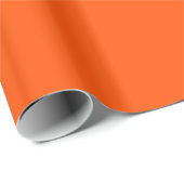 Glossy International Orange Wrapping Paper Geschenkpapier (Rolleneckpunkt)